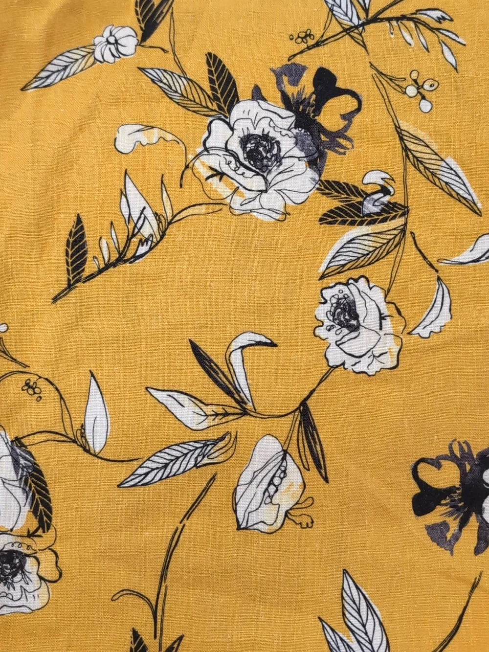 Simons Contemporaine Yellow Floral Shirt Dress - Picture 10 of 10